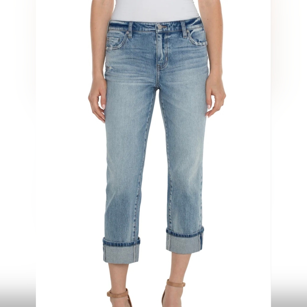 Liverpool Marley Girlfriend Cuffed With Back Seam size 6